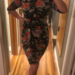 Rebecca Taylor Floral Midi Dress